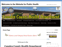 Tablet Screenshot of camdencountyhealth.org